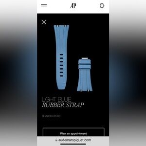 Audemars Piguet Light Blue Rubber Strap